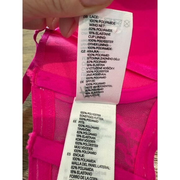 Women's H&M Balconette Padded Push-up Bra, size 34D - Picture 4 of 12